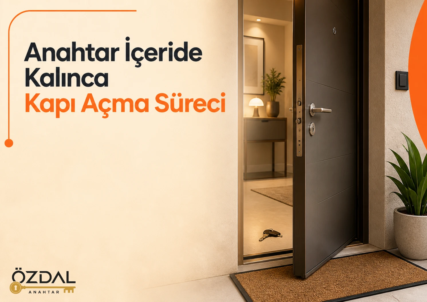 Anahtar İçeride Kalınca Kapı Açma Süreci - Ortaca Çilingir