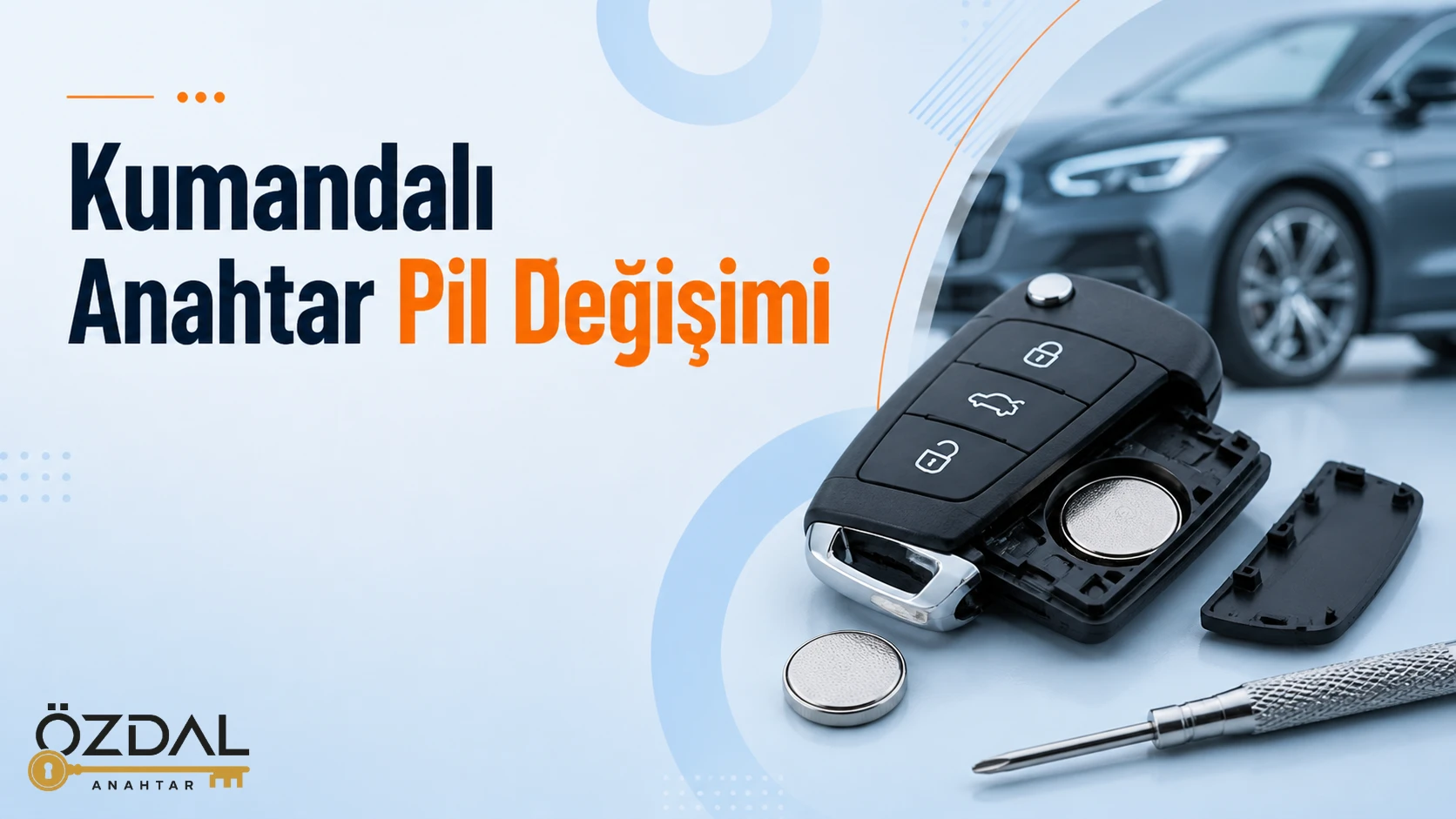 Kumandalı Anahtar Pil Değişimi - Ortaca Çilingir